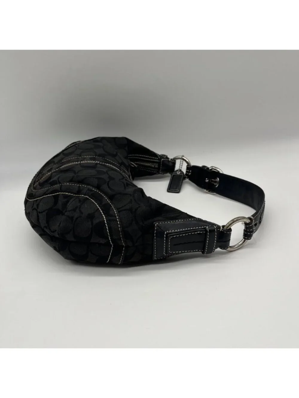 Coach Signature Canvas Black Soho Shoulder Bag - Picture 4 of 10